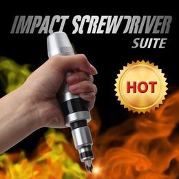 Schroevendraaier Impact Screwdriver Suite 7pcs/set Multipurpose Heavy Duty Shock screw Driver Chisel Bits Tools Socket Kit Impact Screwdriv