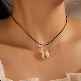 Pendant Necklaces Fashion Simple With Bohemian Style Love Shell Small Design Personality Geometric Street S Lady Temperament Necklace
