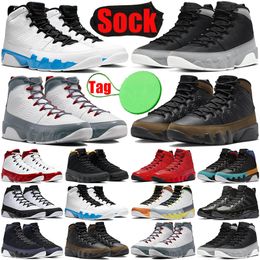 Powder Blue 9 9s basketball shoes mens Fire Chile Red Particle Grey Change The World Gym Light Olive Racer Blue Bred men trainers sports sneakers original