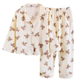 Piżama dziecięce dzieci piżamowe jedwabne satynowe satynowe topy wiosna wiosna letnia odzież nocna 9 10 11 12 Dziewczyna chłopiec piżama zestawy 230509