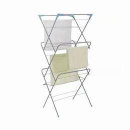 Organisation Multifunction 3 Tier Iron Folding Towels Hanger Vertical Stand Dryer Rack Drying Rack Hanging Clothes Hanging Towels Organiser