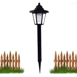 Solar Garden Stake Lights IP65 Waterproof Highly Efficient Panel Wall Mounted Street Fence Light Outdoor Decor Lamp