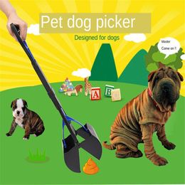 Bags Jaw Dog Poop Scoop Long Handle Pet Pooper Scooper Clean Pick Up Animal Waste Shovel Puppy Outdoor Cleaning Tool Cat Waste Picker