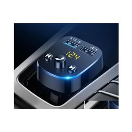 Car Audio Mp3 Player Mtifunction Music U Disc Charger Bluetooth Receiver Hands Cigarette Lighter Drop Delivery Mobiles Motorcycles E Dhana