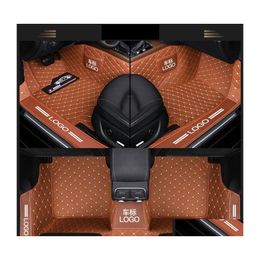 Floor Mats Carpets Custom Fit Car Specific Waterproof Pu Leather Eco Friendly Material For Vast Of Model And Make 3 Pieces Fl Set Dhnp7