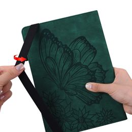 Butterfly PU Leather iPad Cases Tablet Cover Embossing Shockproof Protector for iPad min 4 5 6 9.7 10.2 10.5 10.9 11 Air 2 3 4 10th