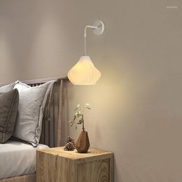 Wall Lamps Nordic Lamp LED Bedside Bedroom Modern Mirror Creative Living Room Stairs Aisle Luminaria Decor