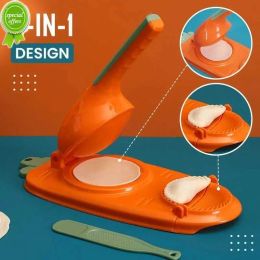 New Kitchen Gadgets 2-in-1 Dumpling Maker Efficient Manual Dumpling Wrapper Mold Dough Pressing Tool Kitchen Accessories 0509