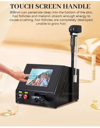 Portable Diode alexandirte Laser Machine 755 808 1064 808nm Diode Laser Hair Removal Ice Cooling Home Use