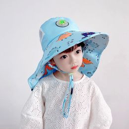 Hats Children Cap Summer Suntan Fisherman Uv Private Shining Printing Beach Shade The Sun Hat