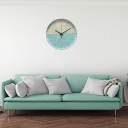 Relógios de parede Excelente relógio, borda lisa de bateria moderna pendurando suprimentos redondos de cor de cor