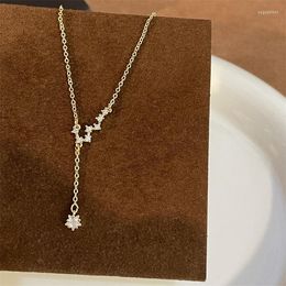 Chains Simple Korean Version Of Beidou Seven-star Necklace Small People Light Luxury Collarbone Chain Advanced Design Necklace.