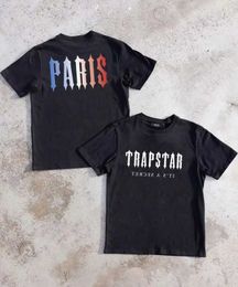 Designer Fashion Clothing Tshirt Tees Small Trendy Brand Trapstar Paris Printed Short Sleeved Short Sleeved Summer Pure Cotton Casual Couple Tshirt Luxury Casual S