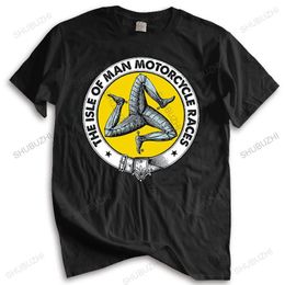 Men s T Shirts Kaus Pria Baru Tiba Leher o Gaya Musim Panas Sepeda Motor Isle Of Man Atasan Ukuran Eropa 230509