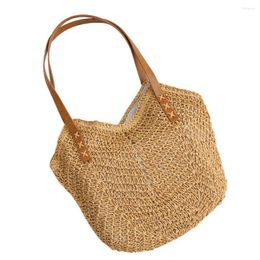 Evening Bags Straw Bag High Capacity Rattan Handbag Women Purse