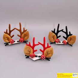 UPS Christmas Antler Clips Adult Children Hairpins Christmas Party Head Ornaments Kids Creative ChristmasBirthday Gifts