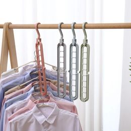Magic Multi-port Support Hangers for Clothes Drying Rack Multifunction Plastic Clothes Rack Drying Danger Storage Hangers