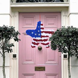 Decorative Flowers Front Door Wreath Widely Used Memorial Day Ornamental American Holiday Accessory