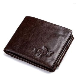 Wallets Design Purse Men's Fashion Designer Genuine Leather Men Holographic Luxury Multi-card Open Card WalletWallets