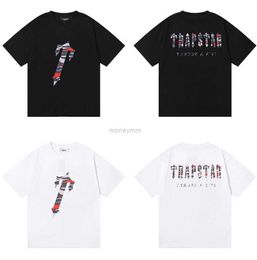 Designer Fashion Clothing Tshirt Tees Trapstar Red Camo Letter Print Cotton Loose Fit Couple Short Sleeve Tshirt Underlay Fashion Label Luxury Casual Cotton tops