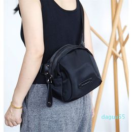 2023 women nylon shoulder bag fashion small bag retro zipper crossbody bag