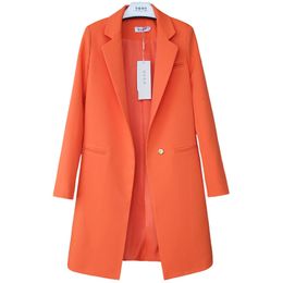 Kadın Takım Blazers Bahar Sonbahar Katlar Kadın Giyim Uzun Kollu Takım Ceketler Sıradan Üstler Kadın İnce Rüzgar Çekçisi Ceket