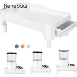 Feeding Benepaw Adjustable Height Stand For Automatic Pet Cat Dog Feeders Food Dispenser Pet Supplies Shelf Protect Pets Neck Health