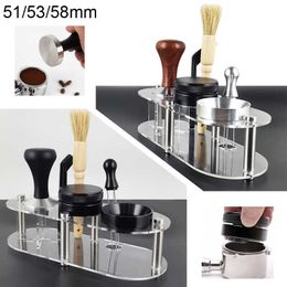 Tampers Contact Now Aluminium Alloy 51mm Stainless Steel Coffee Mat Pull Flower Cup P230509