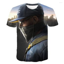 Men's T Shirts 2023 Est Summer Style Fashion Print O-Neck Short Sleeved Tees Men Game Characters Printing 3D Shirt Polyester