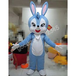 Super Cute Easter Bunny Rabbit Mascot Costumes Halloween Fancy Party Dress Cartoon Character Carnival Xmas Easter Advertising Birthday Party Costume