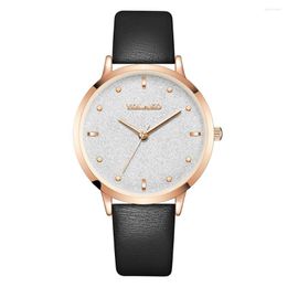 Wristwatches Fashion Casual Women Watches Simple Leather Belt Women's Style Lady Clock Relogio Feminino Girl