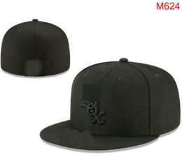 Wholesale Hot Brand Chicago Baseball Caps SOX Gorras Bones Casual Outdoor Sports for Men Women Fitted Hats Full Closed Design Size Caps