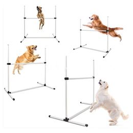 Obedience Dogs Outdoors Agile Jump Pole Games Exercise Training Equipment Agile Barrier Bar Pet Training Supplies Dogs Jump High Toys