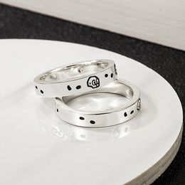 Fashion luxury gcc Ring ghost silver rings for Men Women Unisex snake Designer love Rings brand hip hot Jewellery Sliver Colour for mans party gift