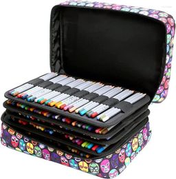 Portable Coloured Pencil Case - Organiser Holds 360 Pencils Or 240 Gel Pens Large Capacity Zippered Holder