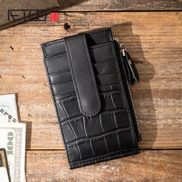 Card Holders AETOO Leather Ultra-thin Holder Male Simple And Personalized Driver's License Bag High-end Multi-card Coin Purse