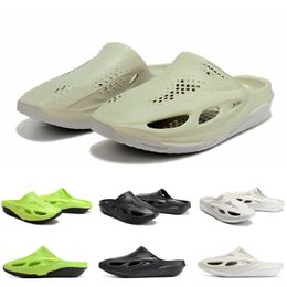 MMW x 005 Men Women Slippers Sandals Slides Slip-On Flip Flops Black White Light Bone Green Mens Summer Slipper Slide Sandal Shoes Size 36-45