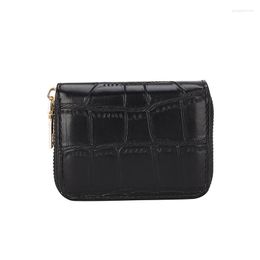 Wallets 2023 Women's Small Wallet Multi-card Position Stone Pattern Clutch Simple Fashion Card Bag Storage Coin Purse Ladies