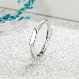 Band Rings 2023 New Style Irregularity Geometry Rings for Women Korea Fashion Adjustable Couple Ring Bestie Birthday Gift Girl Jewellery Z0509