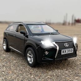 Diecast Model 1 32 RX350 SUV Alloy Car Model Diecasts Toy Metal Off-road Vehicles Car Model Sound and Light Simulation Collection Kids Gifts 230509