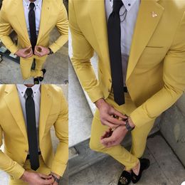 Men's Suits Blazers Fashion Men Tuxedos Notched Lapel Slim Fit Smart Casual Male Blazer Suits Party Prom Business Formal Jacket 2 Pieces 230509