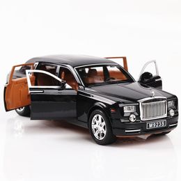 Diecast Model 1 24 Diecast Alloy Car Model Metal Car Toy Wheels Toy Vehicle Simulation Sound Light Pull Back Car Collection Kids Toy Car Gift 230509