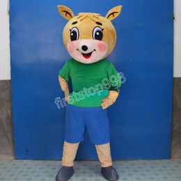 New Sika Deer Couple Mascot Costumes Christmas Fancy Party Dress Cartoon Character Outfit Suit Adults Size Carnival Easter Advertising