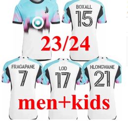 Fani Wersja 2023 Minnesota FC United Soccer Jerseys Away Kids Kits Lod 17 Boxall 15 Hlongwane 21 Fragapane 7 23 24 Jersey Football Shirts Man Top MLS