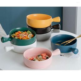 Bowls Home Cute Ceramic Bowl Heat-Resistant & Wear-Resistant Dinning For Fruit Vegetable Salad
