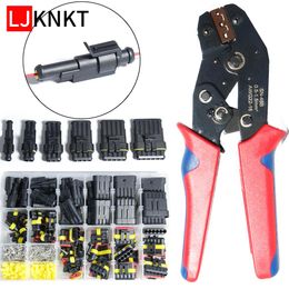 Tang Super seal Waterproof Wire Connector Automotive Plug Terminal Truck Car Sealed Socket SN48B 1/2/3/4/5/6 Pin crimping pliers