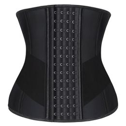 Women's Shapers Burvogue Waist Trainer for Weight Loss Corset Women Trimmer Slimmer Belt Underbust Steel Bone Latex Corset Cincher Body Shaper 230509