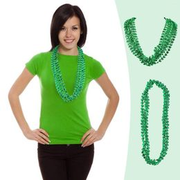 Chains Long Pearl Necklaces For Women Fashion Jewellery 12 PC Green Beads Irish Bead Necklace Party Favours Pack