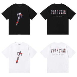 Designer Fashion Clothing Tshirt Tees Small Trendy Trapstar London Red Camouflage Letter Pure Cotton Summer Couple Loose Fitting Short Sleeved Tshirt Luxury Casua