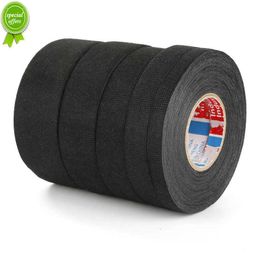 New 15m 30mm 25mm 19mm 15mm 9mm Black Velvet Wiring Bundle Flame Retardant Electrical Tape Adhesive Cloth Fabric Wiring Loom Harness